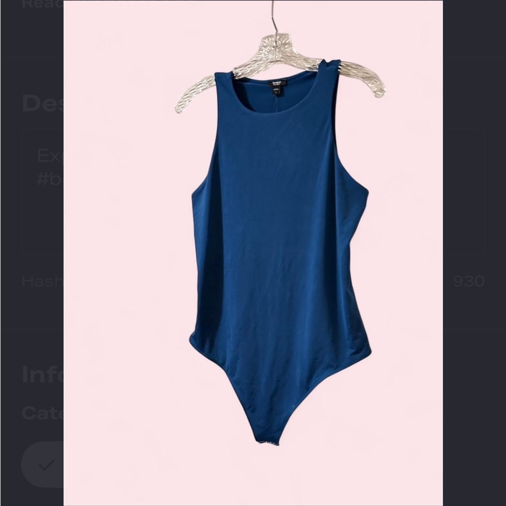 Express Blue Sleeveless Blouse
